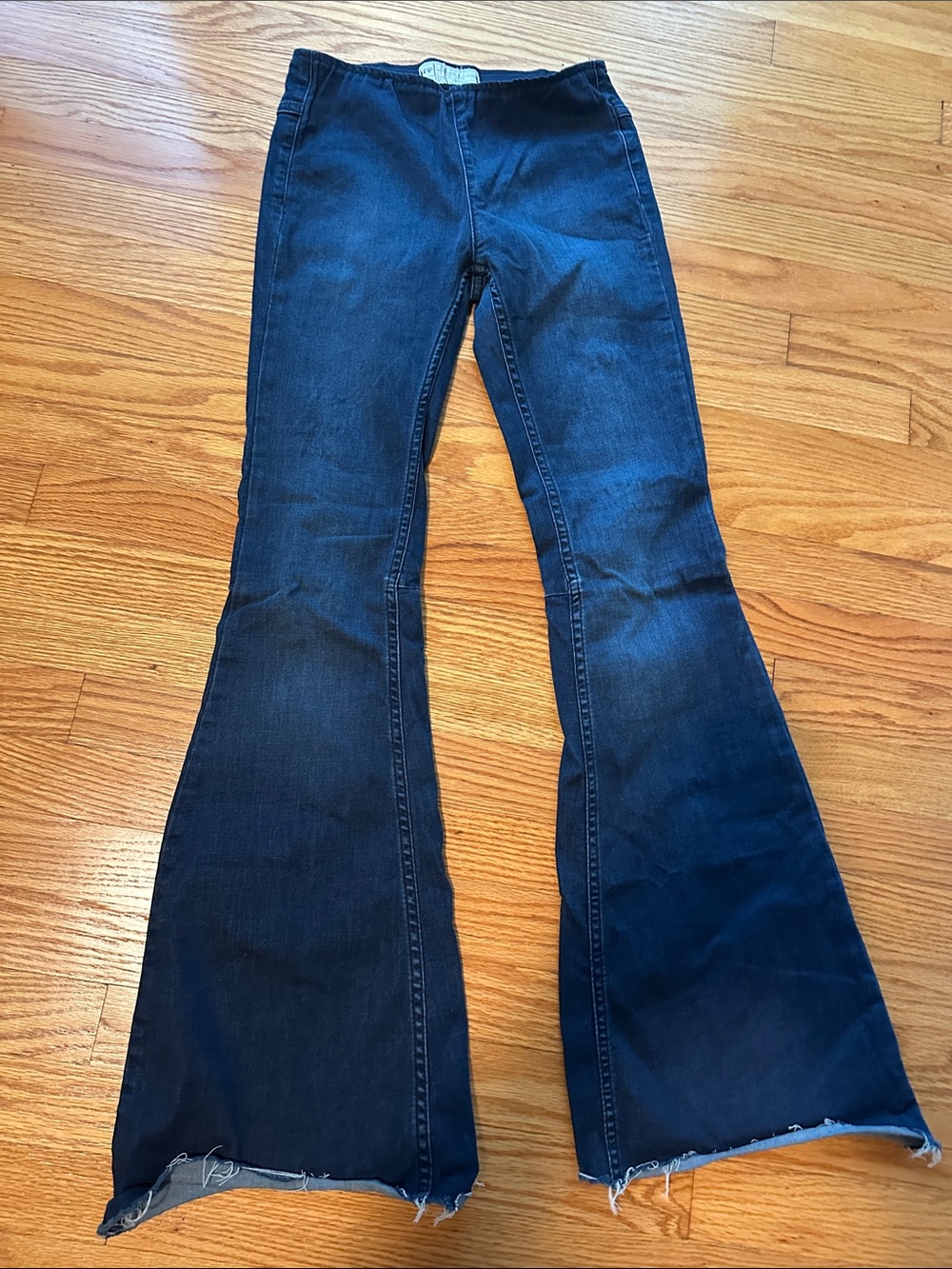 Free People Dark Blue Flare Jeans